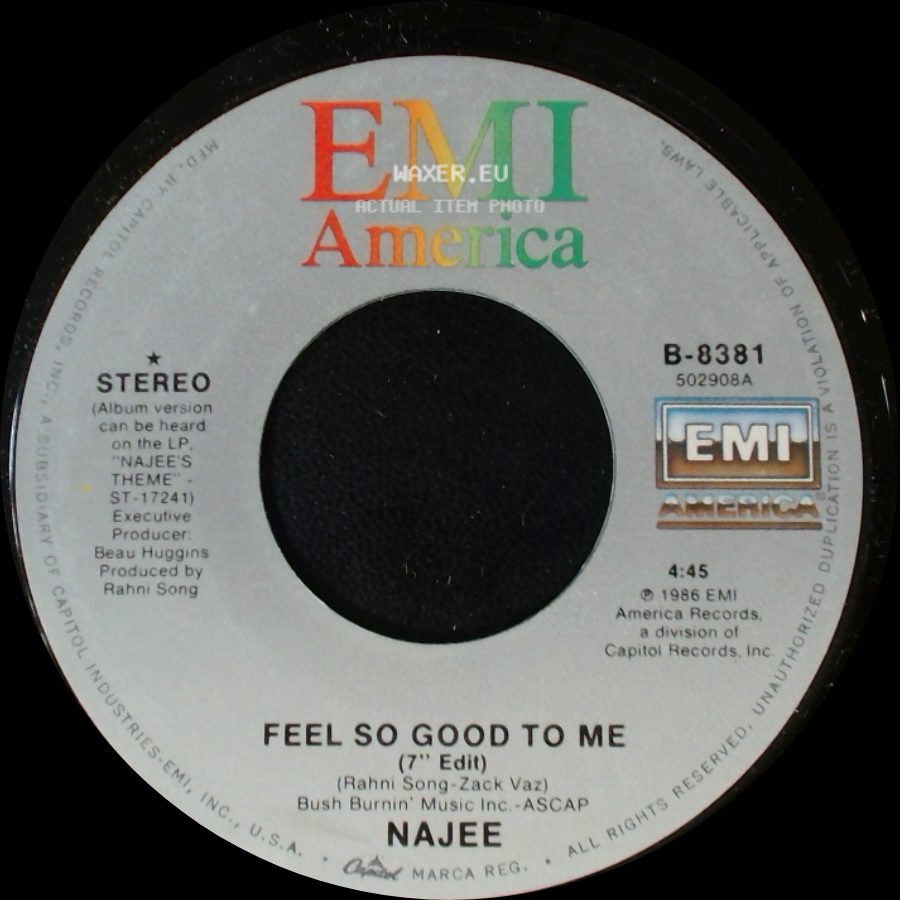 Najee - Feel So Good To Me / Feel So Good To Me side A
