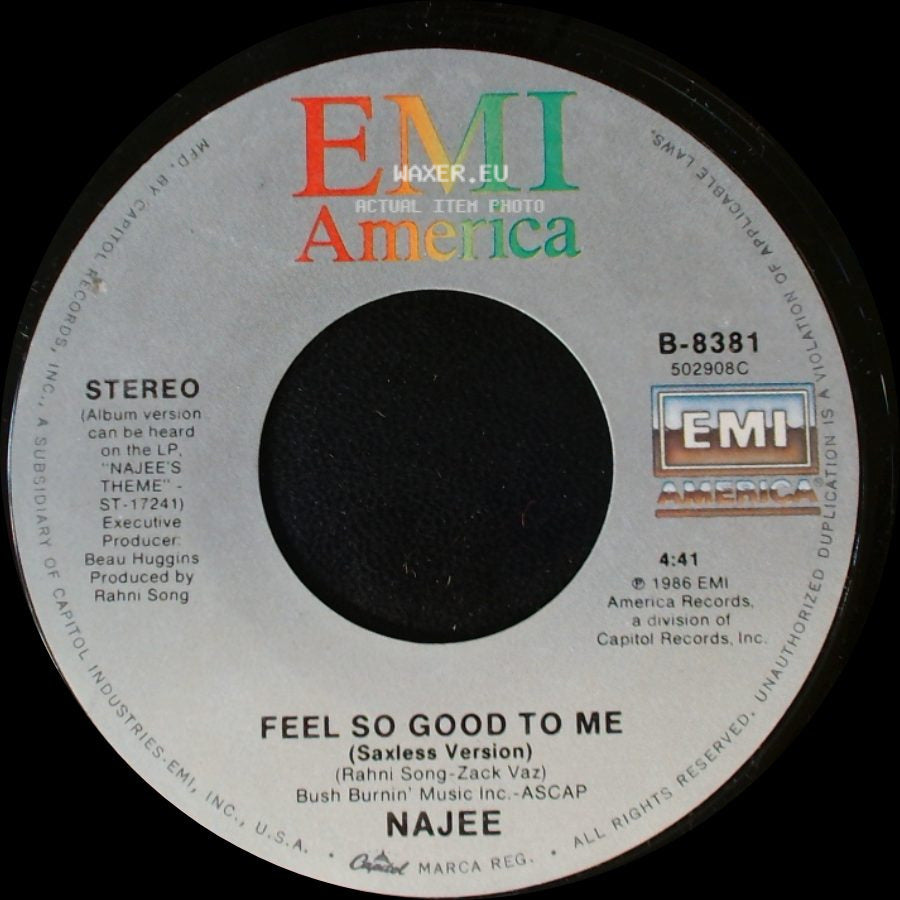 Najee - Feel So Good To Me / Feel So Good To Me side B