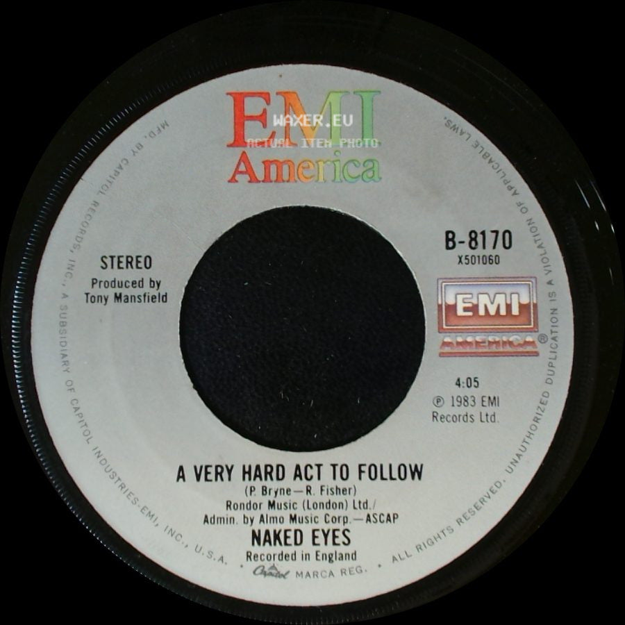 Naked Eyes - Promises, Promises / A Very Hard Act To Follow side B
