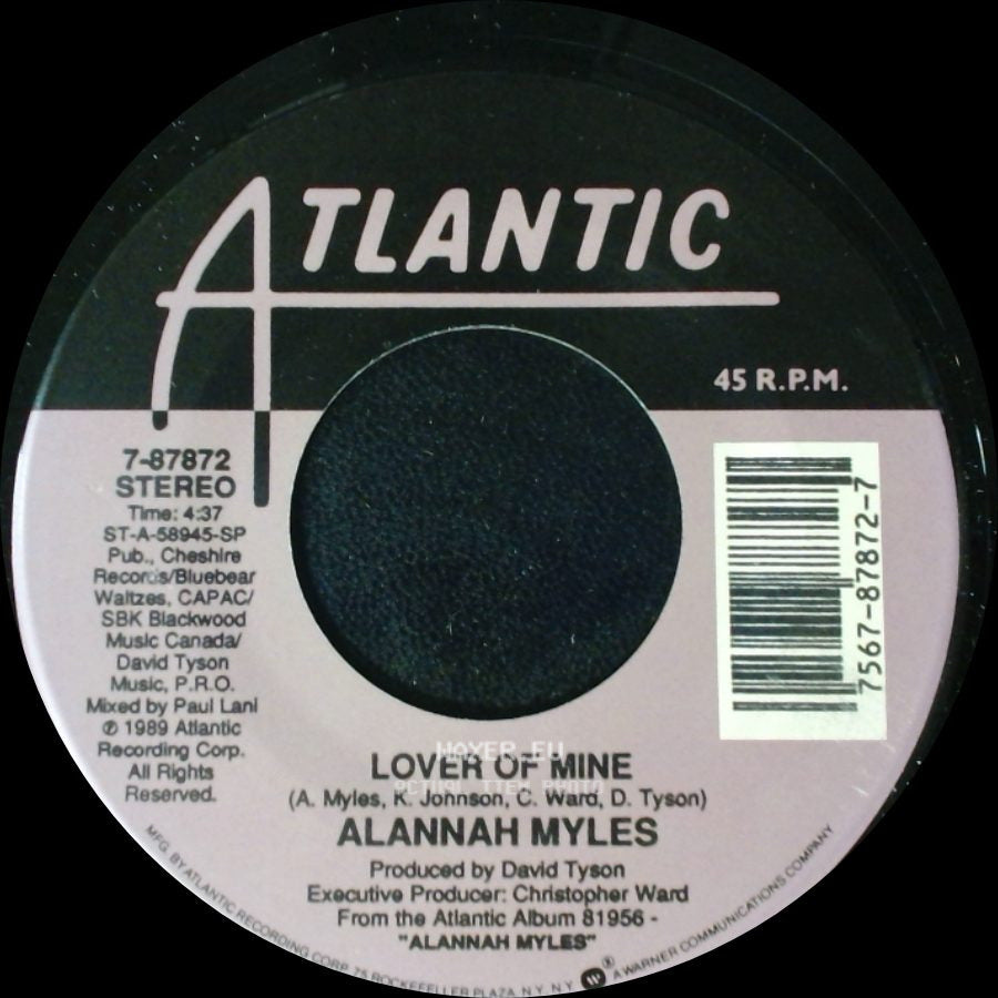 Alannah Myles - Just One Kiss / Lover Of Mine side B