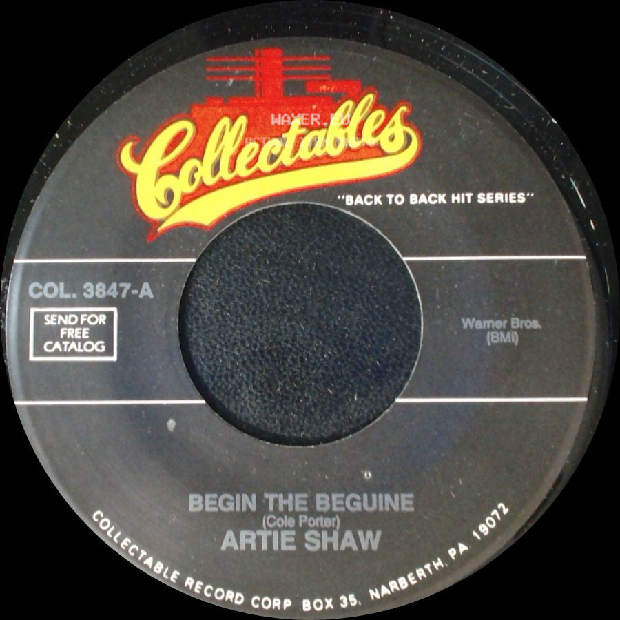 Artie Shaw - Begin The Beguine / My Heart Belongs To Daddy side A