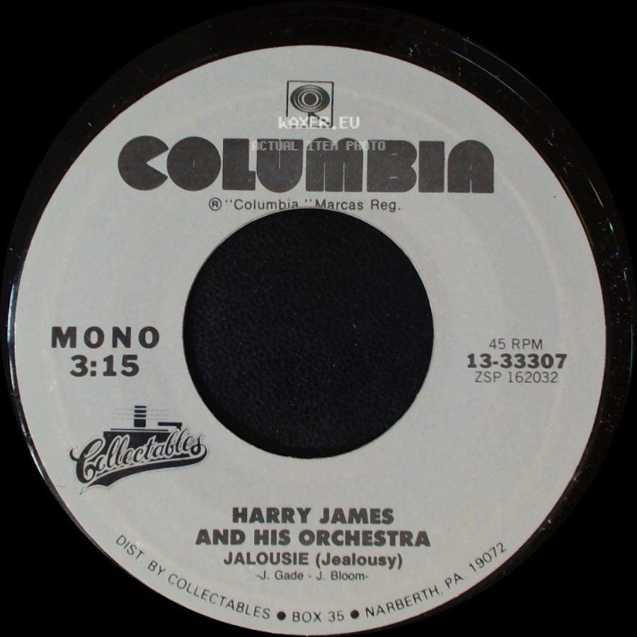 Harry James And His Orchestra - Jalousie (Jealousy) / Cherry side A