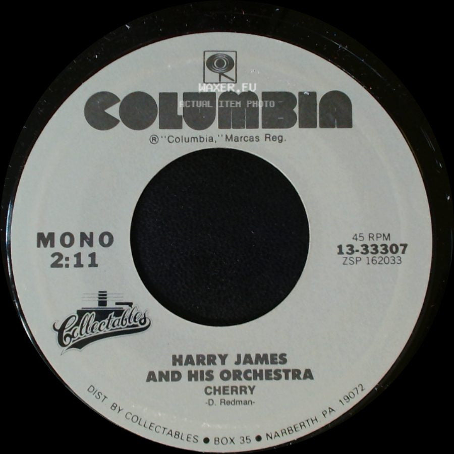 Harry James And His Orchestra - Jalousie (Jealousy) / Cherry side B