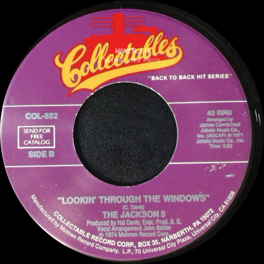 The Jackson 5 - Little Bitty Pretty One / Lookin' Through The Windows side B