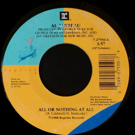 Al Jarreau - All Or Nothing At All / Heart's Horizon side A