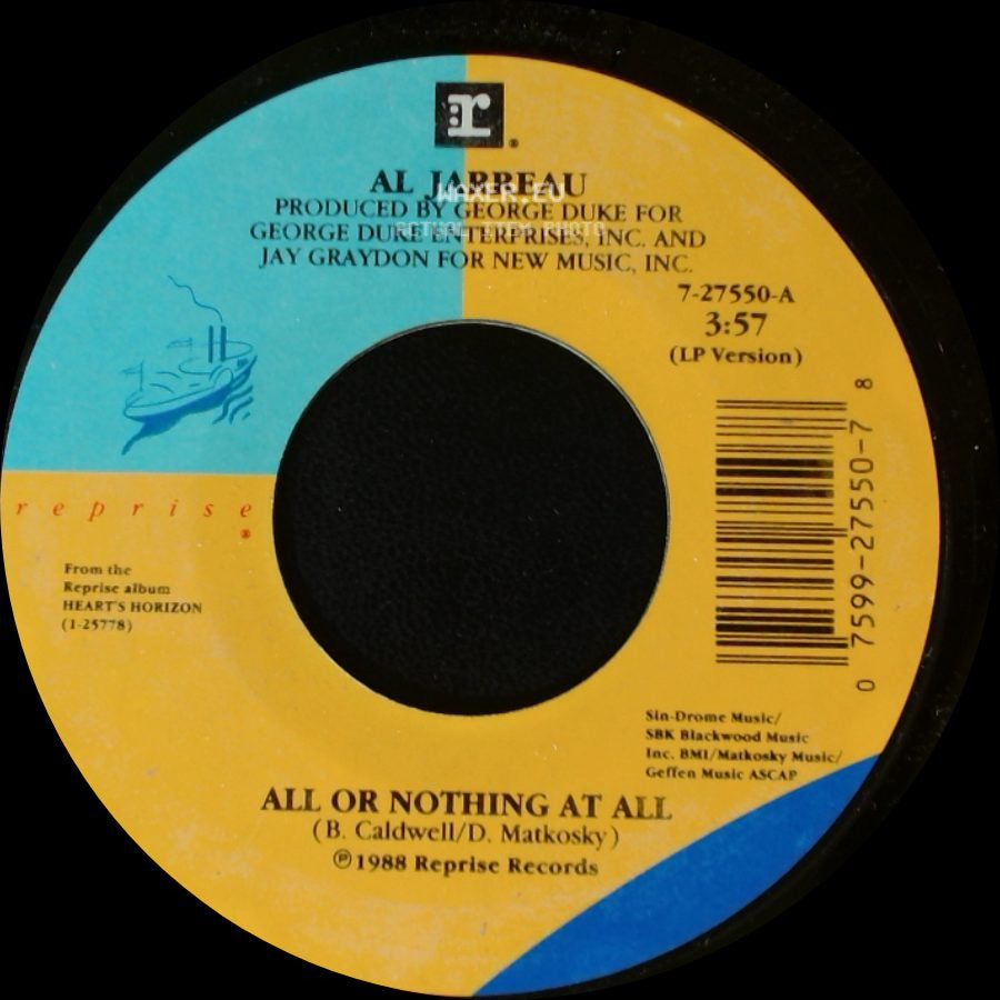 Al Jarreau - All Or Nothing At All / Heart's Horizon side A
