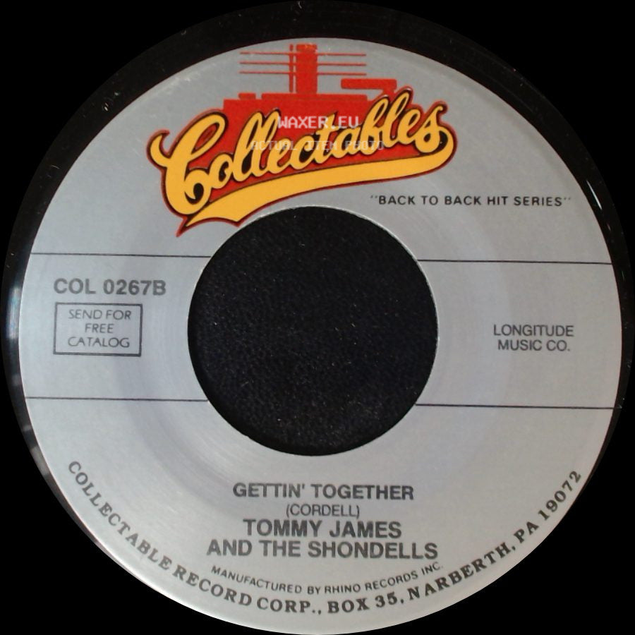 Tommy James And The Shondells - Mirage / Gettin' Together side B