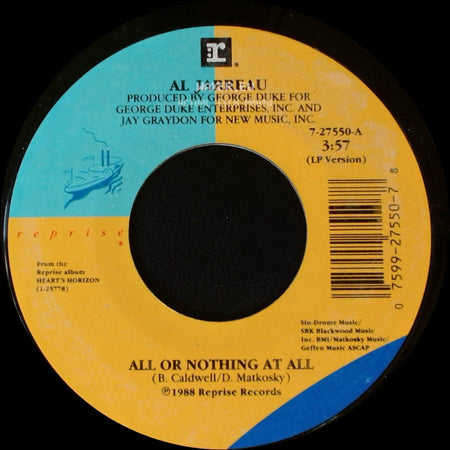 Al Jarreau - All Or Nothing At All / Heart's Horizon side A