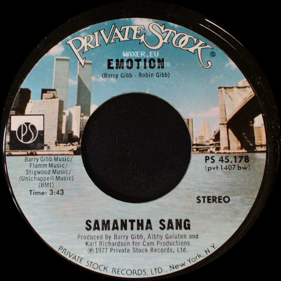 Samantha Sang - Emotion / When Love Is Gone side A