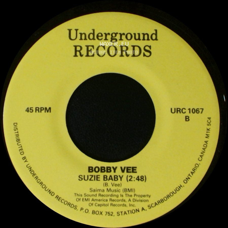 Max Frost And The Troopers / Bobby Vee - The Shape Of Things To Come (1:54) / Suzie Baby (2:48) side B