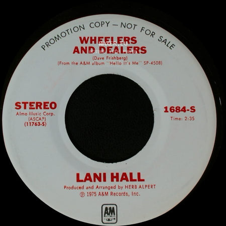 Lani Hall - Hello It's Me / Wheelers And Dealers side B