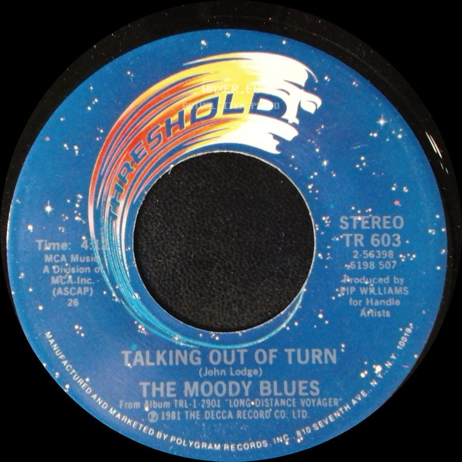 The Moody Blues - Talking Out Of Turn / Veteran Cosmic Rocker side A