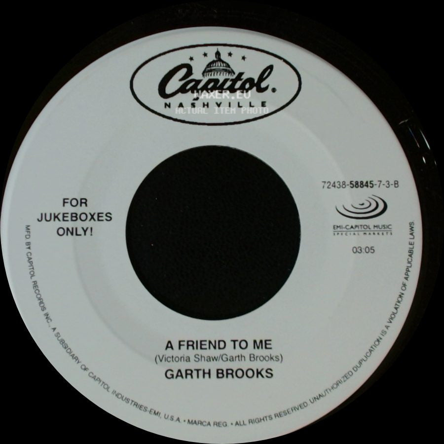 Garth Brooks - A Friend To Me / Do What You Gotta Do side A