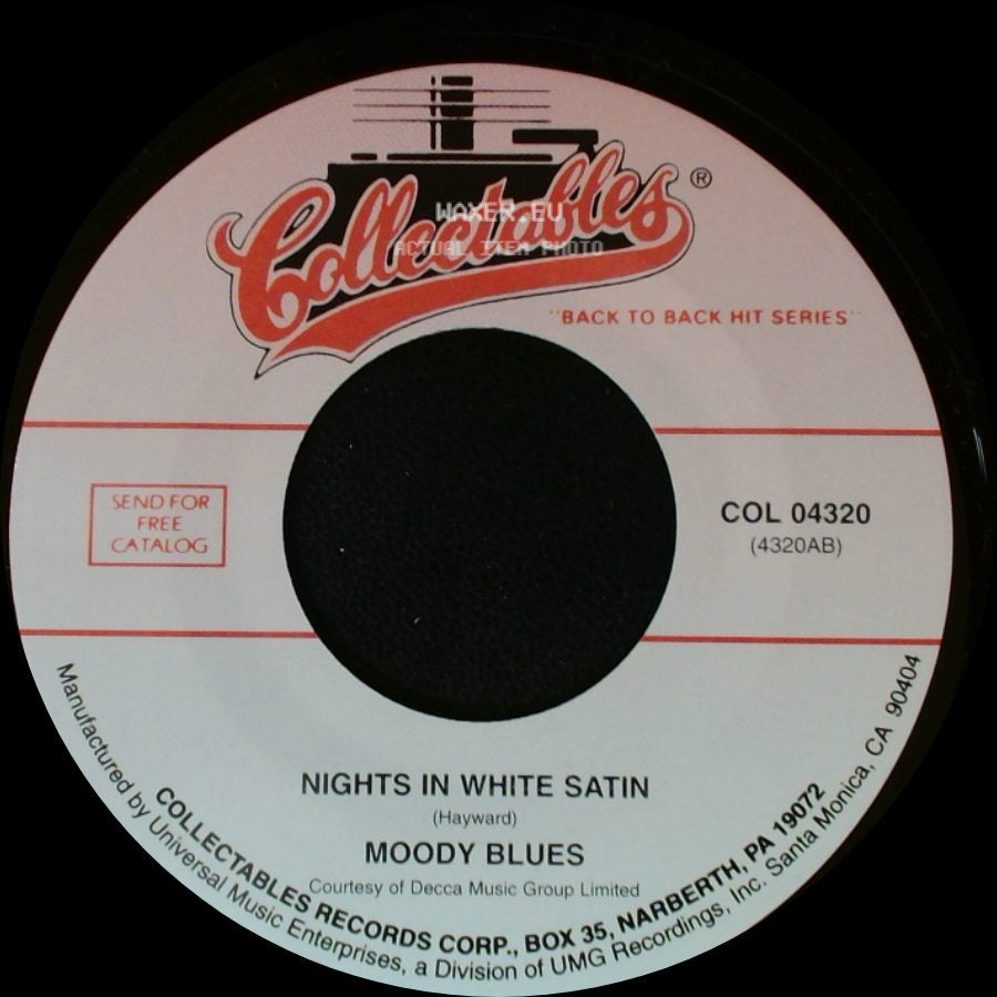 Moody Blues - Tuesday Afternoon (Forever Afternoon) / Nights In White Satin side B