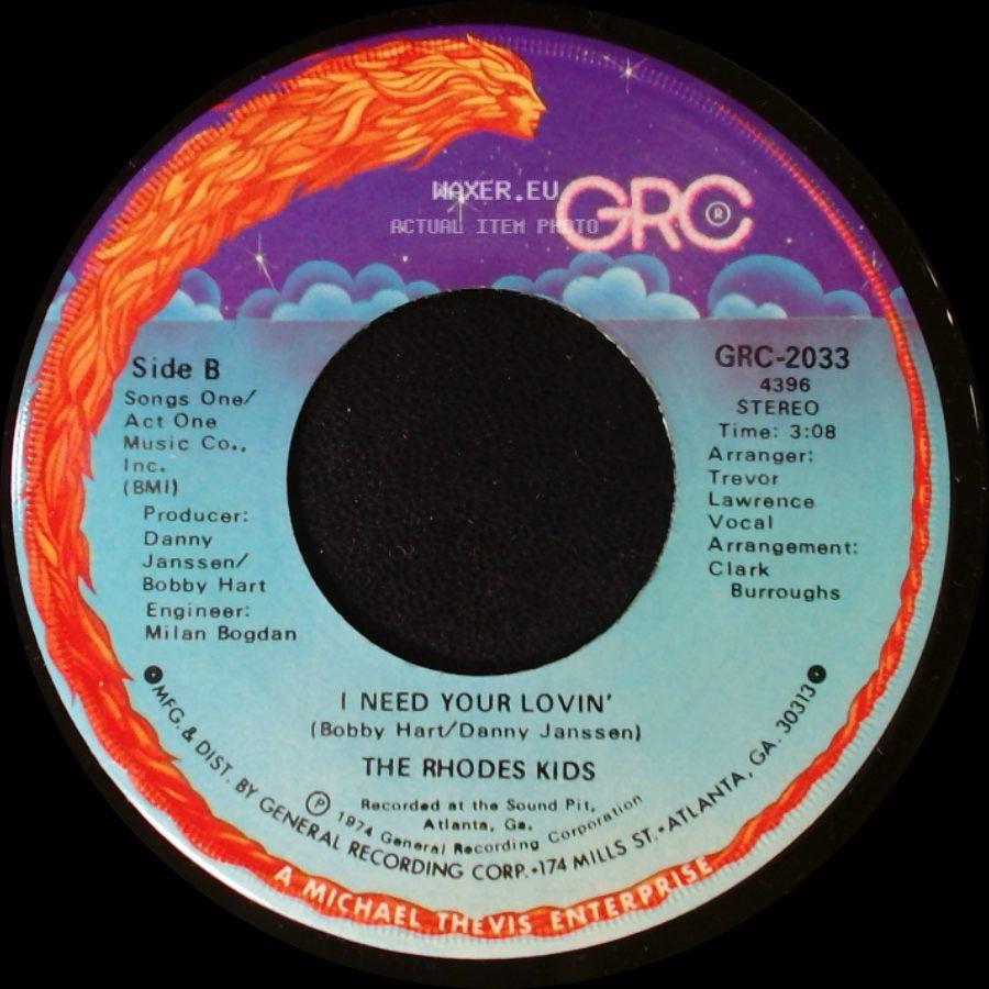 The Rhodes Kids - Voo-Doo Magic / I Need Your Lovin' side B