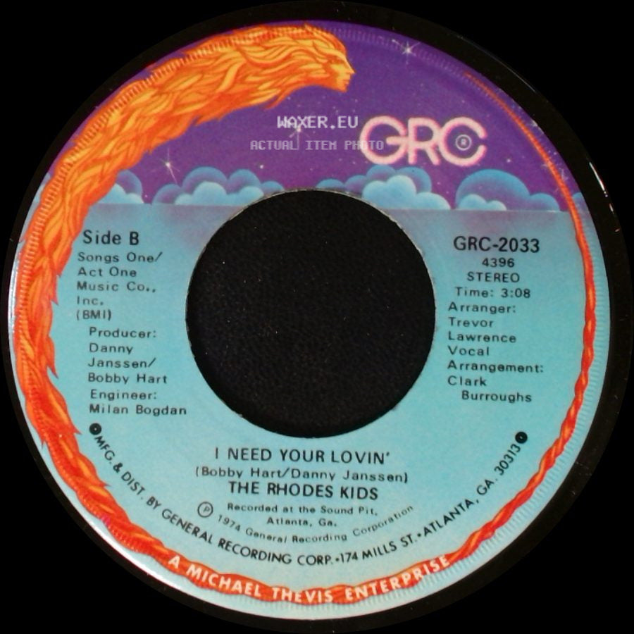 The Rhodes Kids - Voo-Doo Magic / I Need Your Lovin' side B