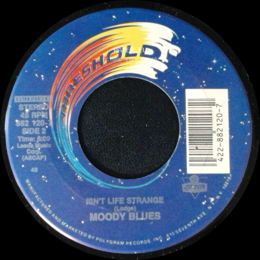 Moody Blues - I'm Just A Singer In A Rock 'n' Roll Band / Isn't Life Strange side B