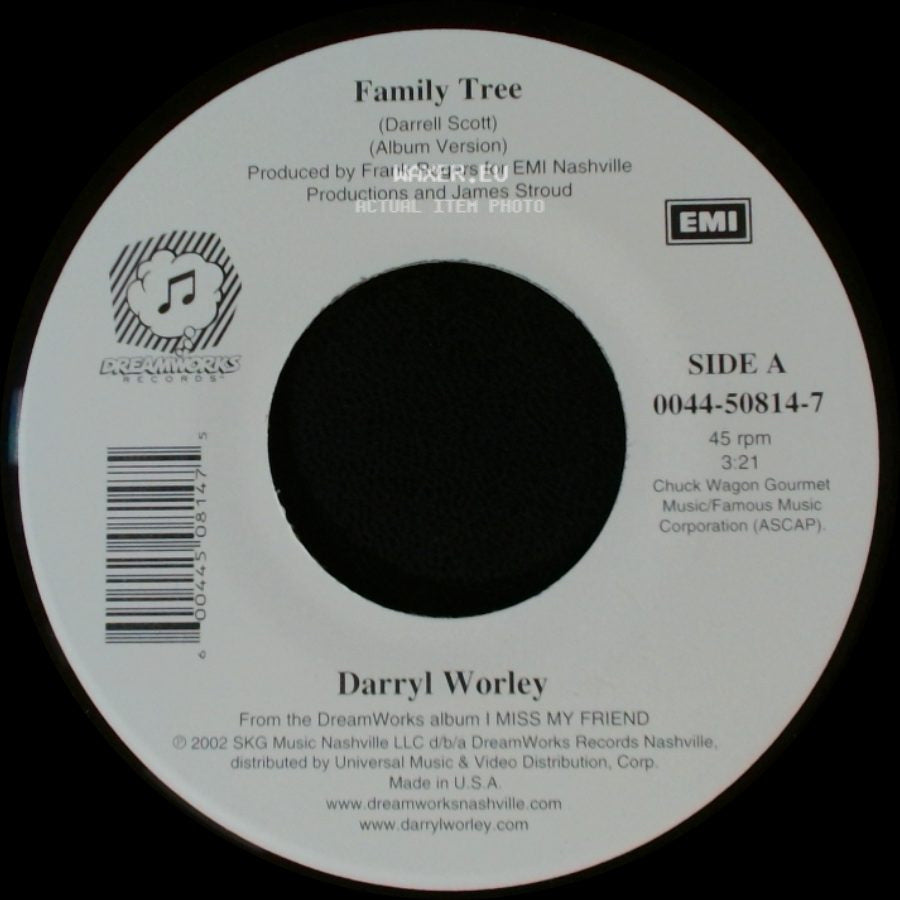 Darryl Worley - Family Tree / Back Where I Belong side A