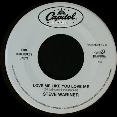 Steve Wariner - Every Little Whisper / Love Me Like You Love Me side B