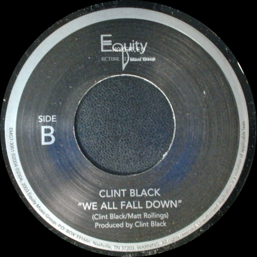 Clint Black - Spend My Time / We All Fall Down side B
