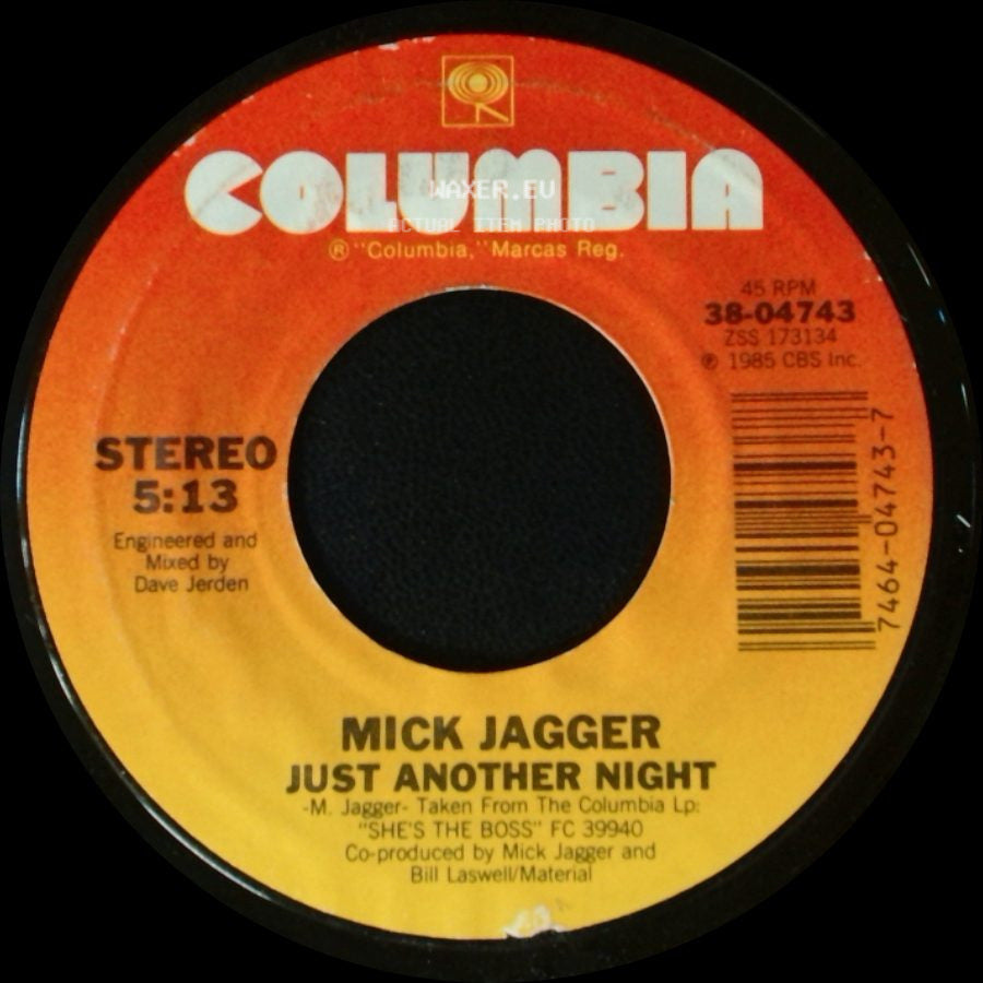 Mick Jagger - Turn The Girl Loose / Just Another Night side B