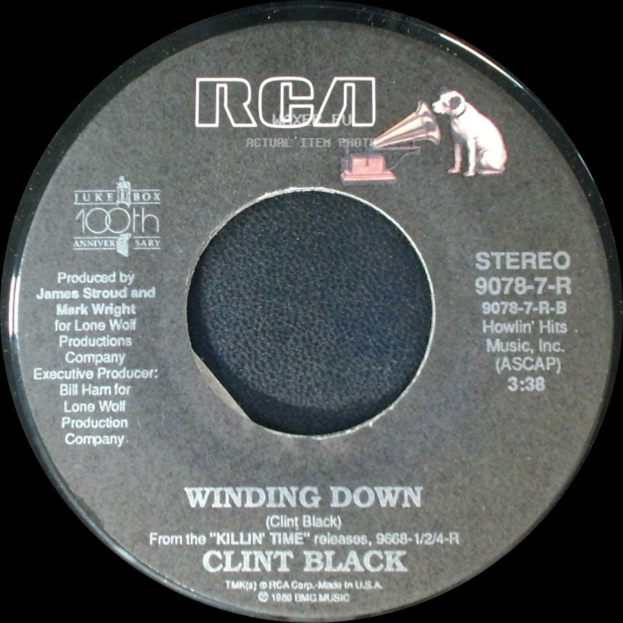 Clint Black - Nobodys Home / Winding Down side B