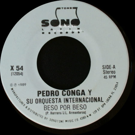 Pedro Conga Y Su Orquesta Internacional - Beso Por Beso / Beso Por Beso side A