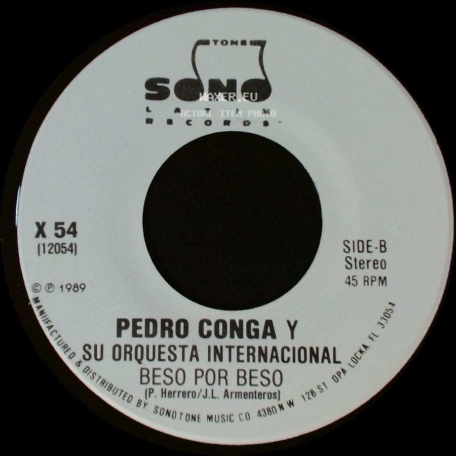 Pedro Conga Y Su Orquesta Internacional - Beso Por Beso / Beso Por Beso side B