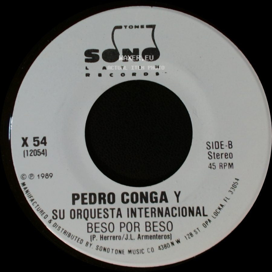 Pedro Conga Y Su Orquesta Internacional - Beso Por Beso / Beso Por Beso side B