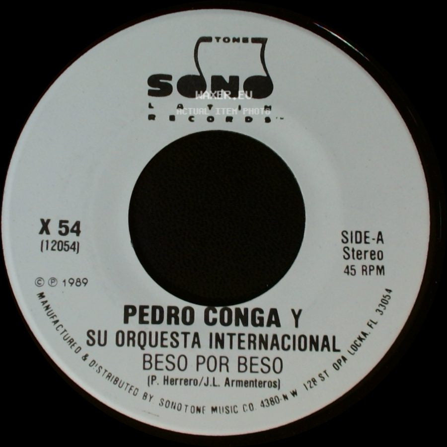 Pedro Conga Y Su Orquesta Internacional - Beso Por Beso / Beso Por Beso side A