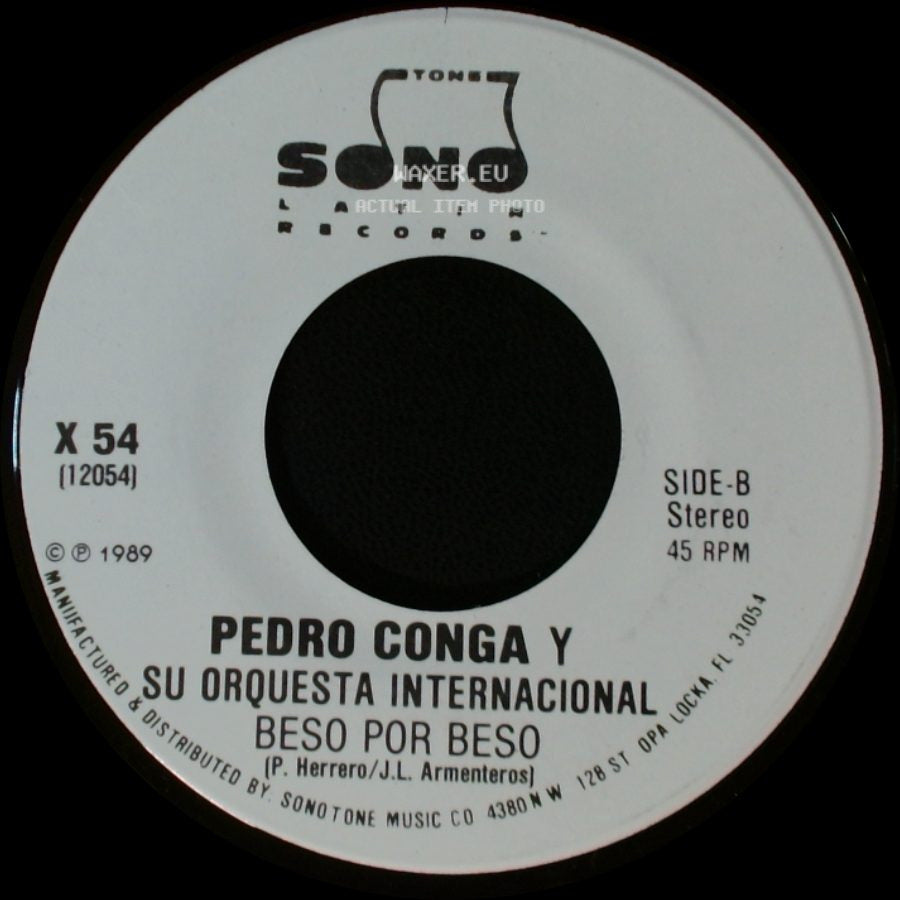 Pedro Conga Y Su Orquesta Internacional - Beso Por Beso / Beso Por Beso side B