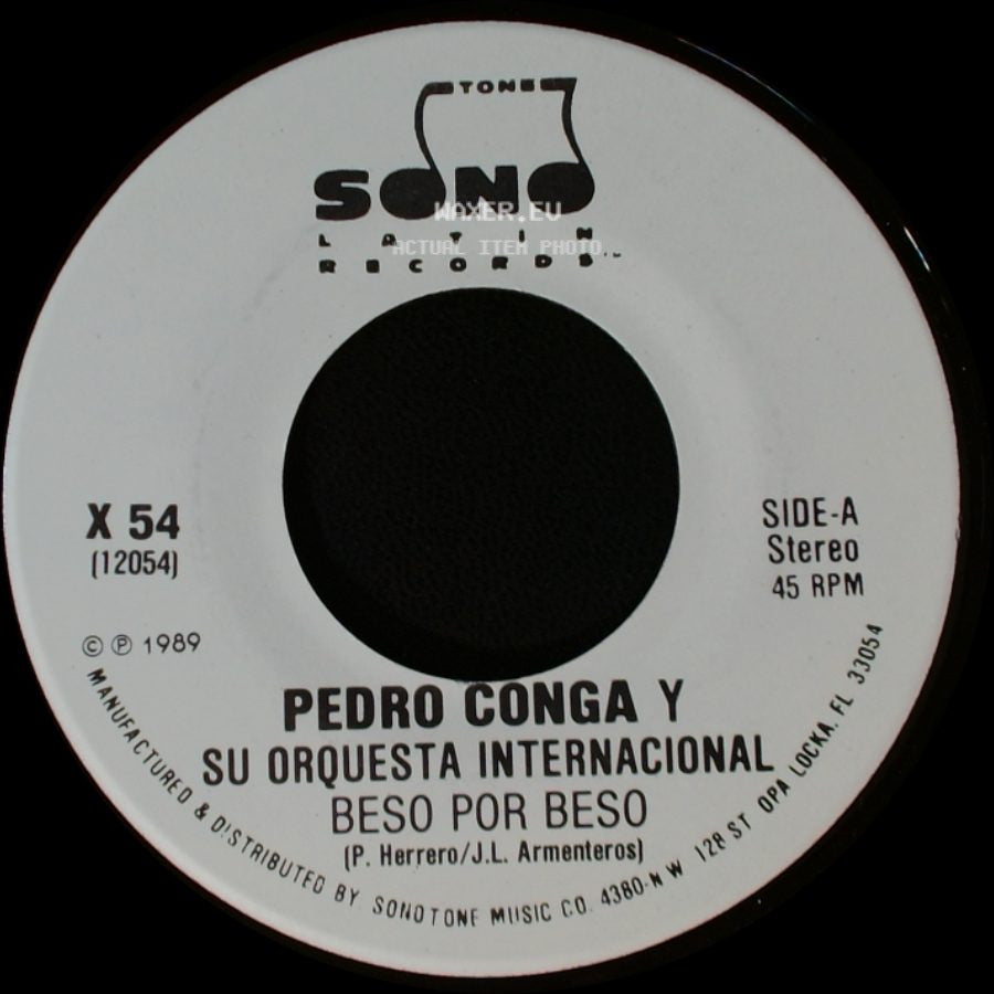 Pedro Conga Y Su Orquesta Internacional - Beso Por Beso / Beso Por Beso side A