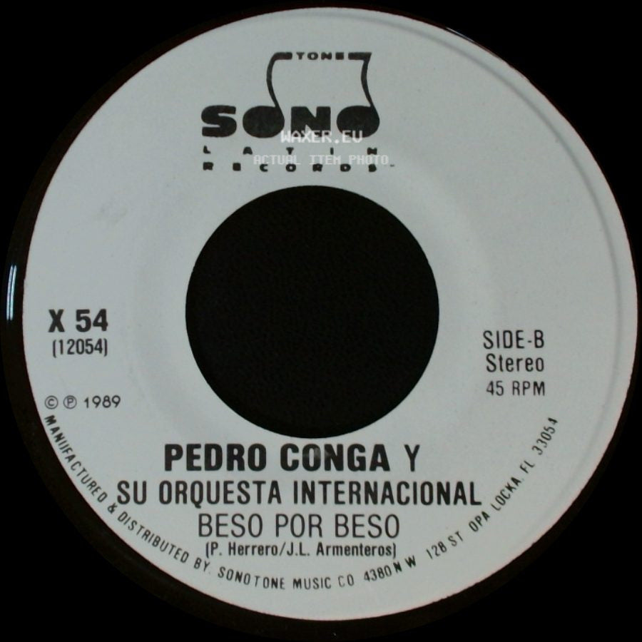Pedro Conga Y Su Orquesta Internacional - Beso Por Beso / Beso Por Beso side B