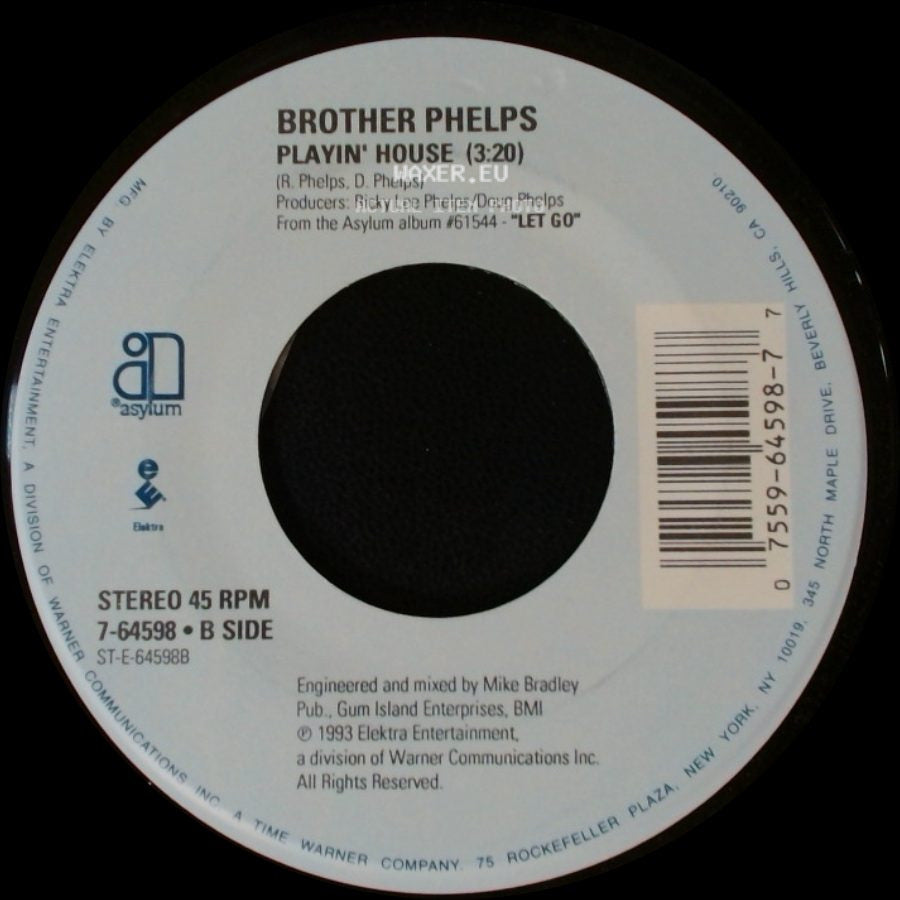 Brother Phelps - Were You Really Livin' / Playin' House side B