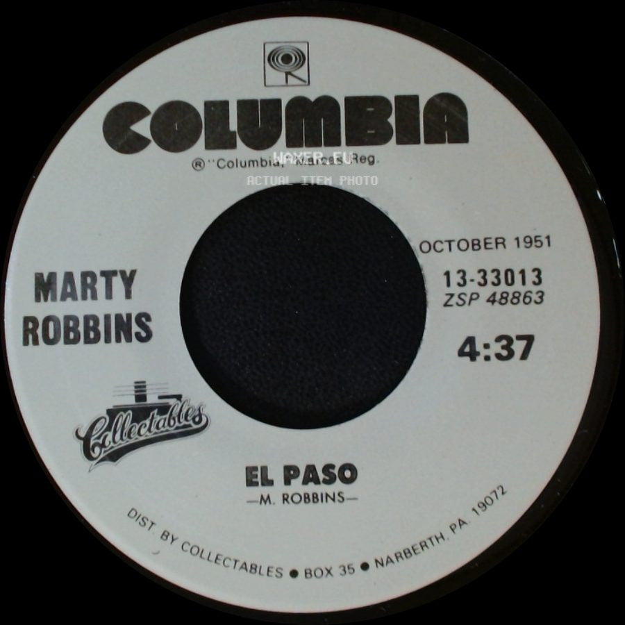 Marty Robbins / Marty Robbins With Ray Conniff - El Paso / A White Sport Coat (And A Pink Carnation) side A