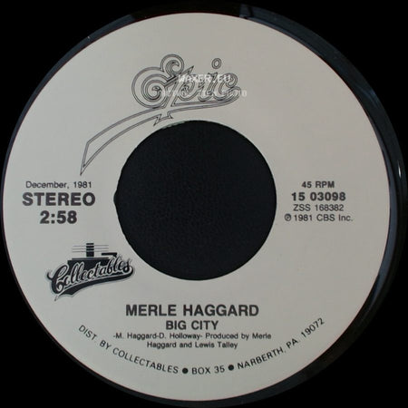 Merle Haggard - Big City / My Favorite Memory side A