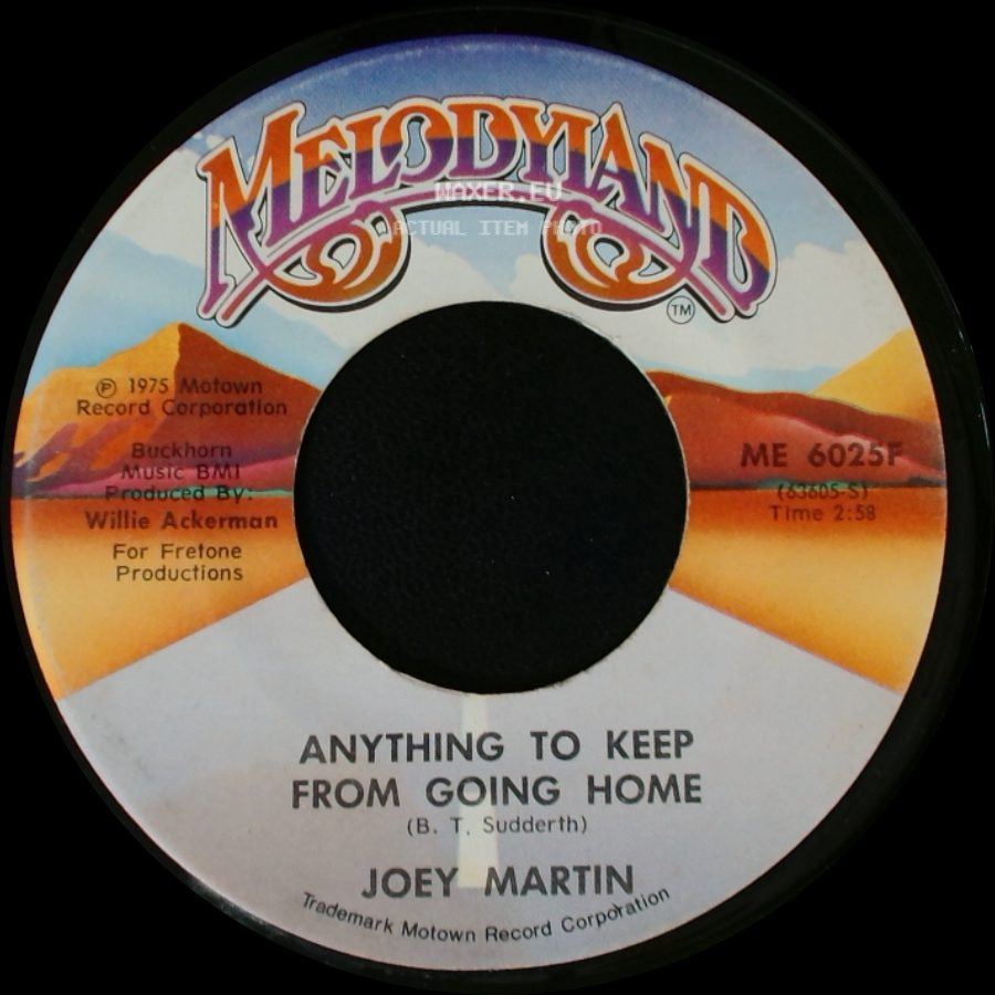 Joey Martin - Ruby Is A Groupie / Anything To Keep From Going Home side B