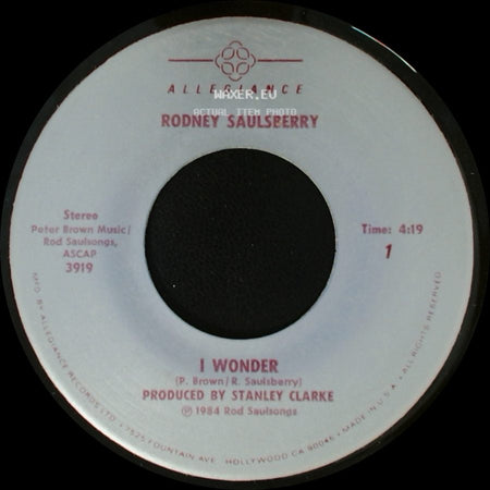 Rodney Saulsberry - I Wonder / Her Song side A