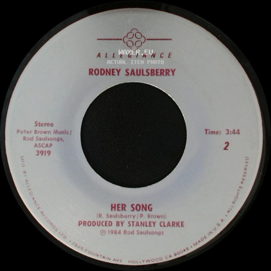 Rodney Saulsberry - I Wonder / Her Song side B