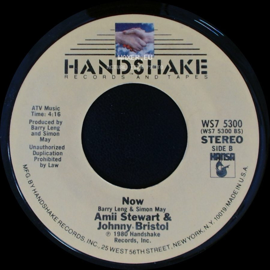 Amii Stewart & Johnny Bristol - My Guy/My Girl / Now side B