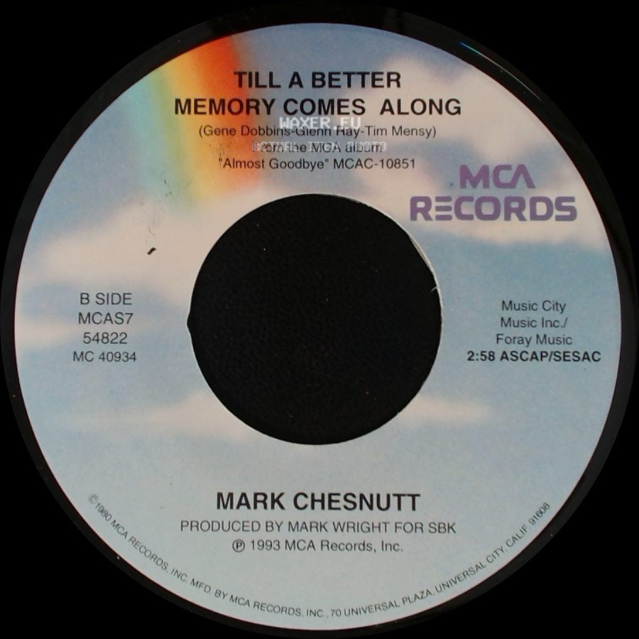 Mark Chesnutt - Woman, Sensuous Woman / Till A Better Memory Comes Along side B