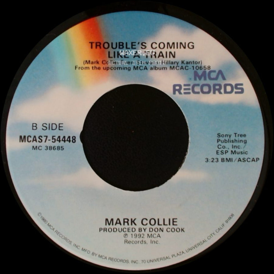 Mark Collie - Even The Man In The Moon Is Cryin' / Trouble's Coming Like A Train side B