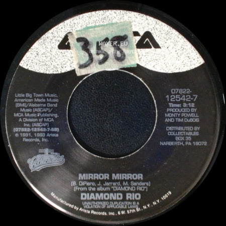 Diamond Rio - Mirror Mirror / Norma Jean Riley side A