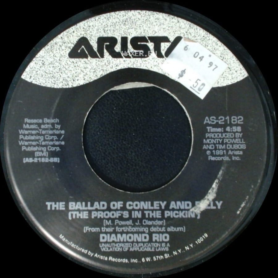 Diamond Rio - Meet In The Middle / The Ballad Of Conley And Molly (The Proof's In The Pickin') side B