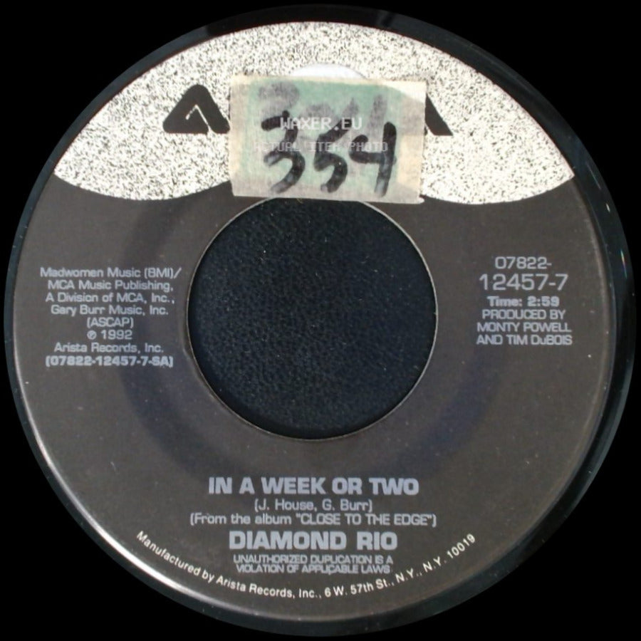 Diamond Rio - In A Week Or Two / Close To The Edge side A