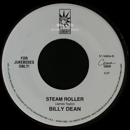 Billy Dean - Tryin' To Hide A Fire In The Dark / Steam Roller side B