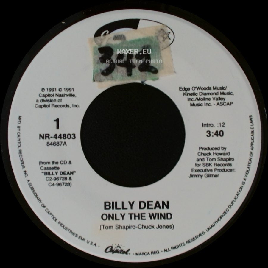 Billy Dean - Only The Wind / Simple Things side A
