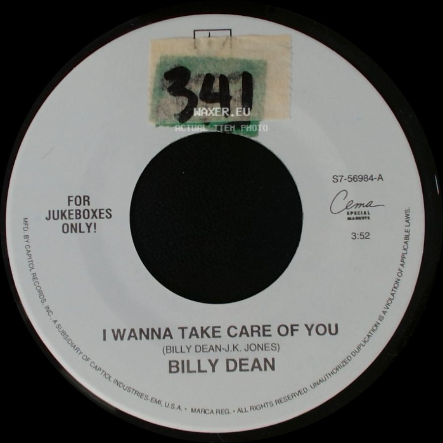 Billy Dean - I Wanna Take Care Of You / I'm Not Built That Way side A