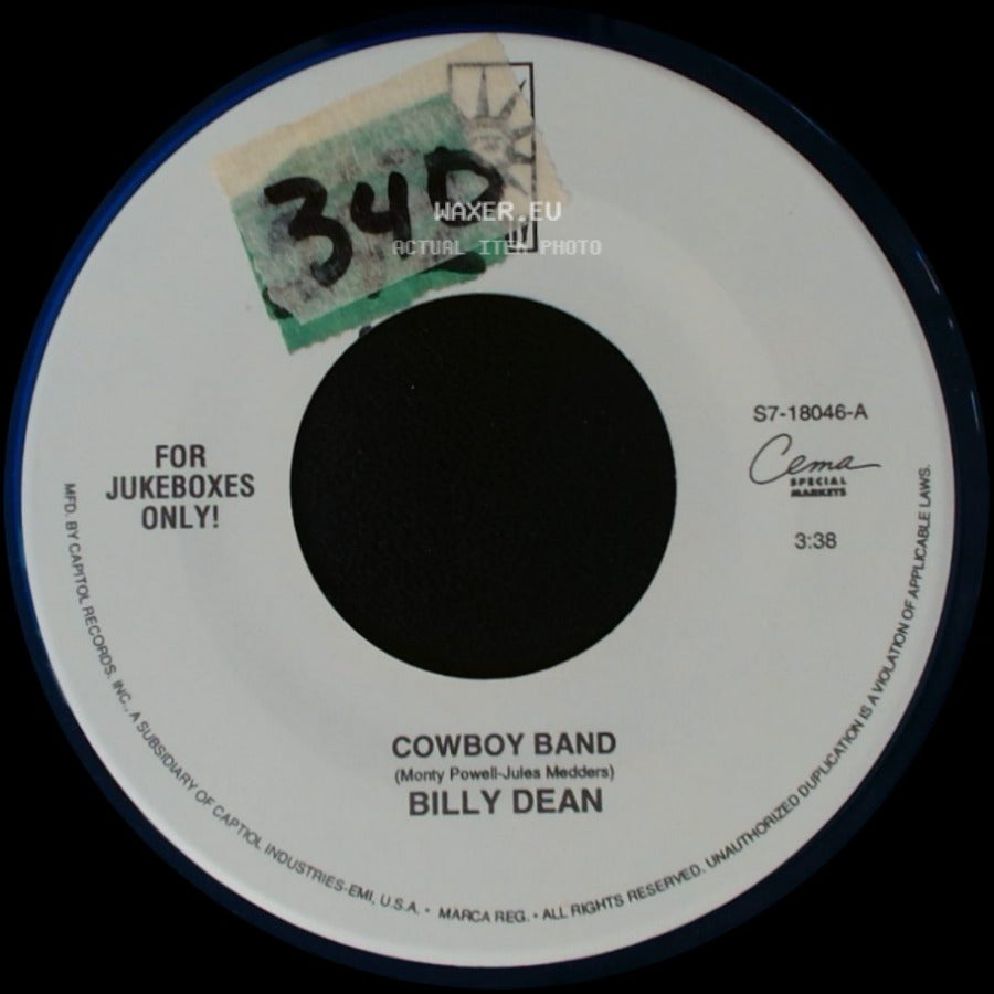 Billy Dean - Indian Head Penny / Cowboy Band side B