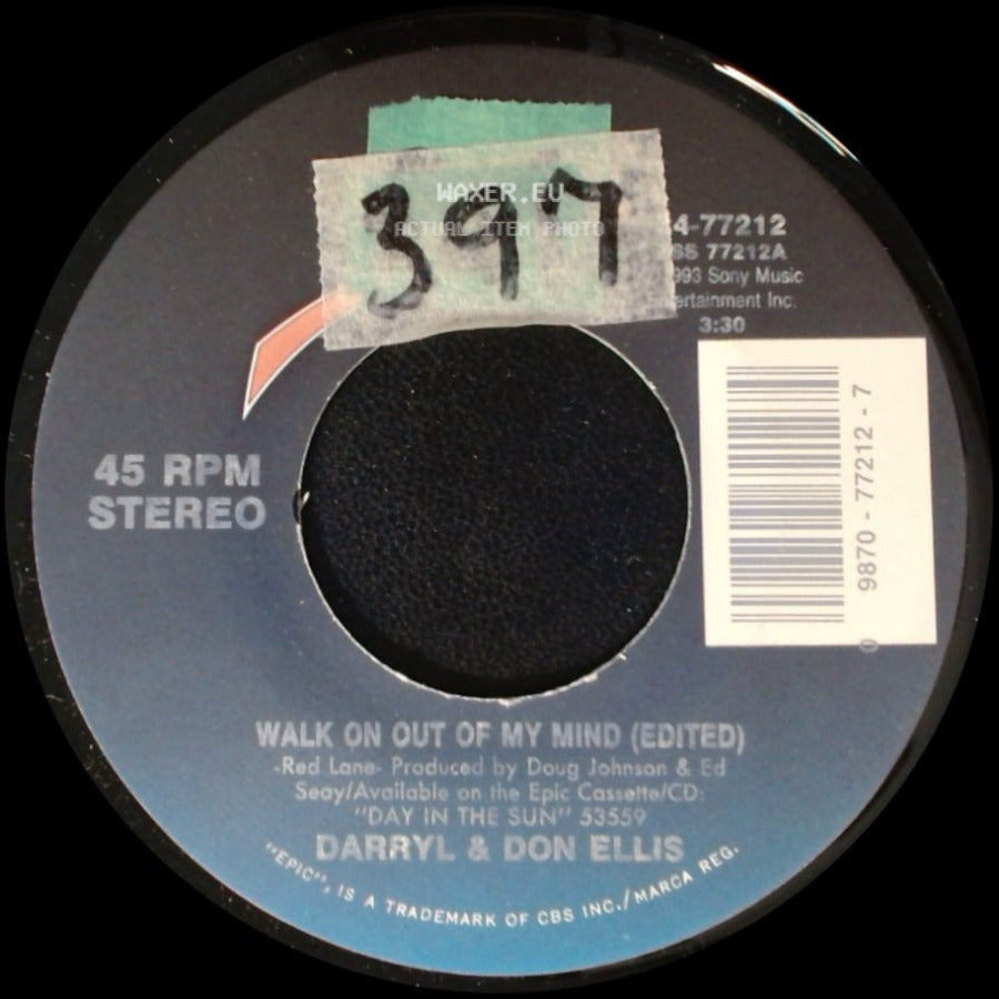 Darryl & Don Ellis - Walk On Out Of My Mind (Edited) / When It Rains side A